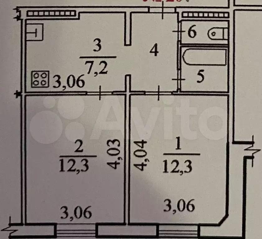 2-к. квартира, 39 м, 2/5 эт. - Фото 0