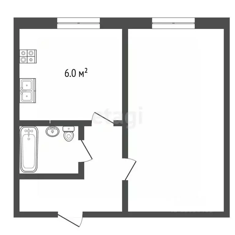 1-к кв. Московская область, Балашиха ул. 40 лет Победы, 9 (29.3 м) - Фото 1