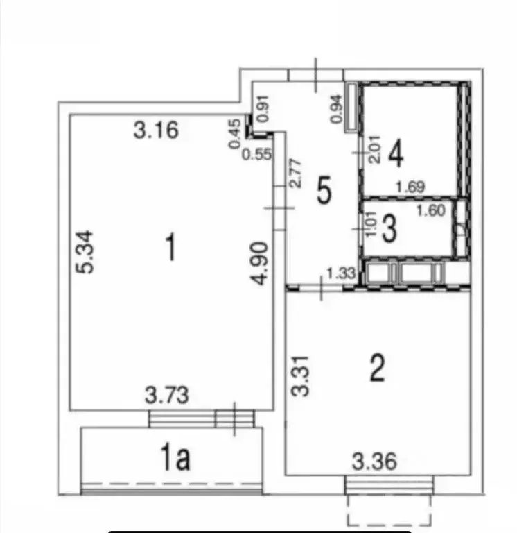 1-к кв. Москва Базовская ул., 24Б (41.3 м) - Фото 2