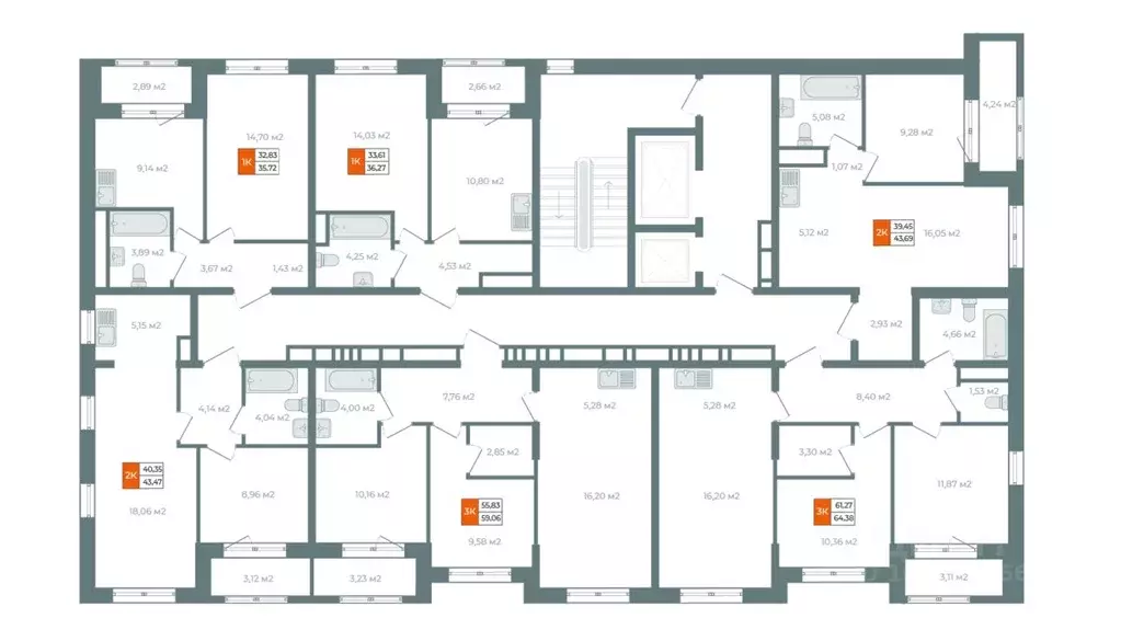 1-к кв. Иркутская область, Иркутск ул. Березовая Роща, 13Б (34.94 м) - Фото 2