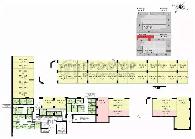 Гараж в Москва Прокшино жилой комплекс, 10.1.6 (14 м) - Фото 1