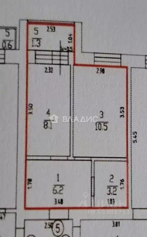 1-к кв. Калининградская область, Пионерский Рабочая ул., 48В (28.0 м) - Фото 2