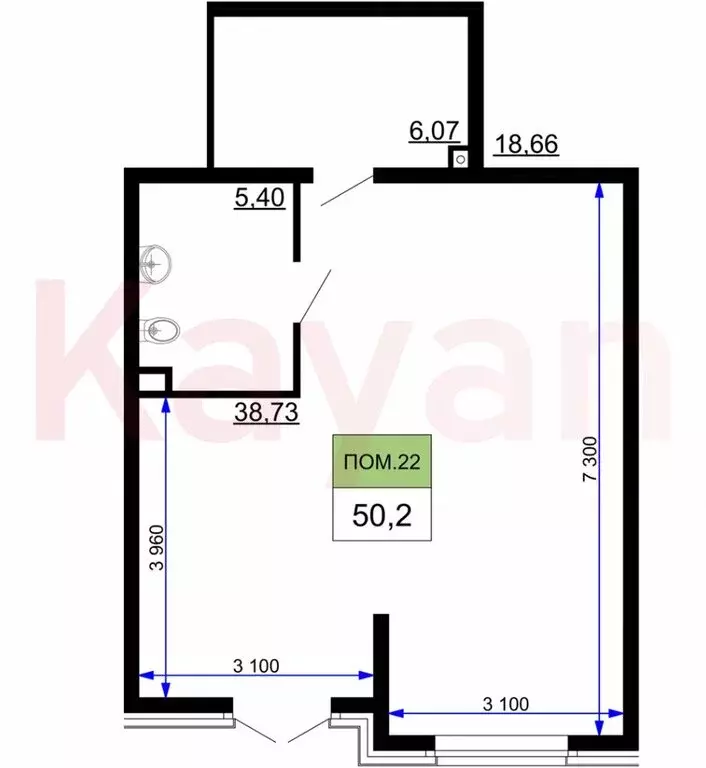 Помещение свободного назначения (50 м) - Фото 2
