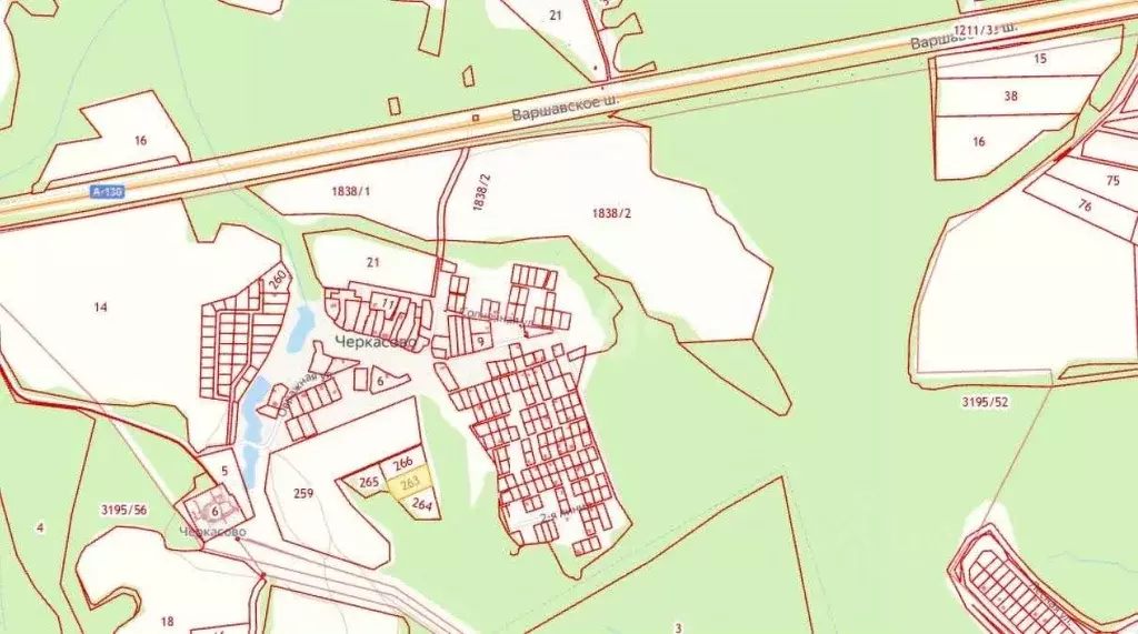 Участок в Калужская область, Село Ферзиково с/пос, д. Черкасово  (50.0 ... - Фото 1