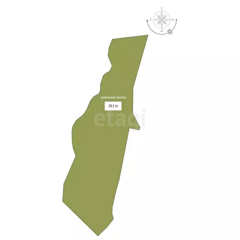 Участок в Черемшан, Юбилейная улица (209782 м) - Фото 1