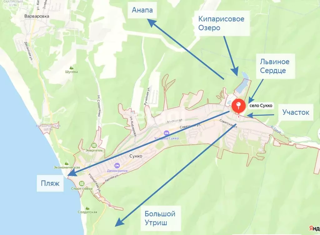 Участок в Краснодарский край, муниципальный округ Анапа, село Сукко ... - Фото 1