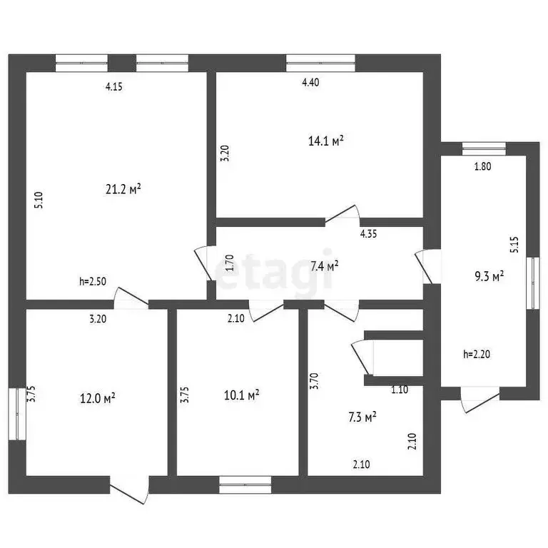 Дом в Ильичёво, Юбилейная улица, 28 (82.4 м) - Фото 1