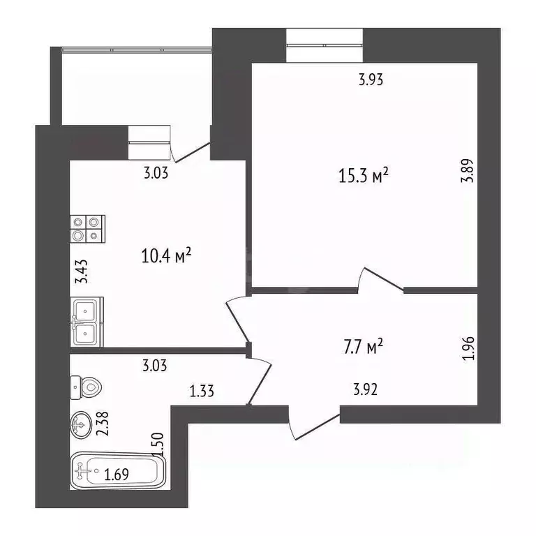 1-к кв. Мордовия, Саранск просп. 60 лет Октября, 2/4 (42.0 м) - Фото 1