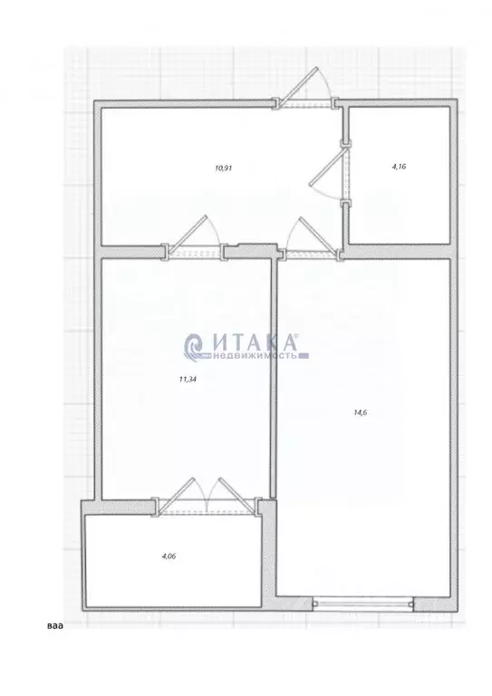 1-к кв. Санкт-Петербург ул. Маршала Захарова, 10 (41.01 м) - Фото 1
