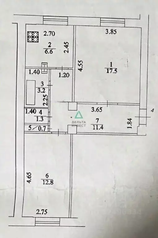 2-к кв. Башкортостан, Уфа ул. Калинина, 47 (52.8 м) - Фото 2