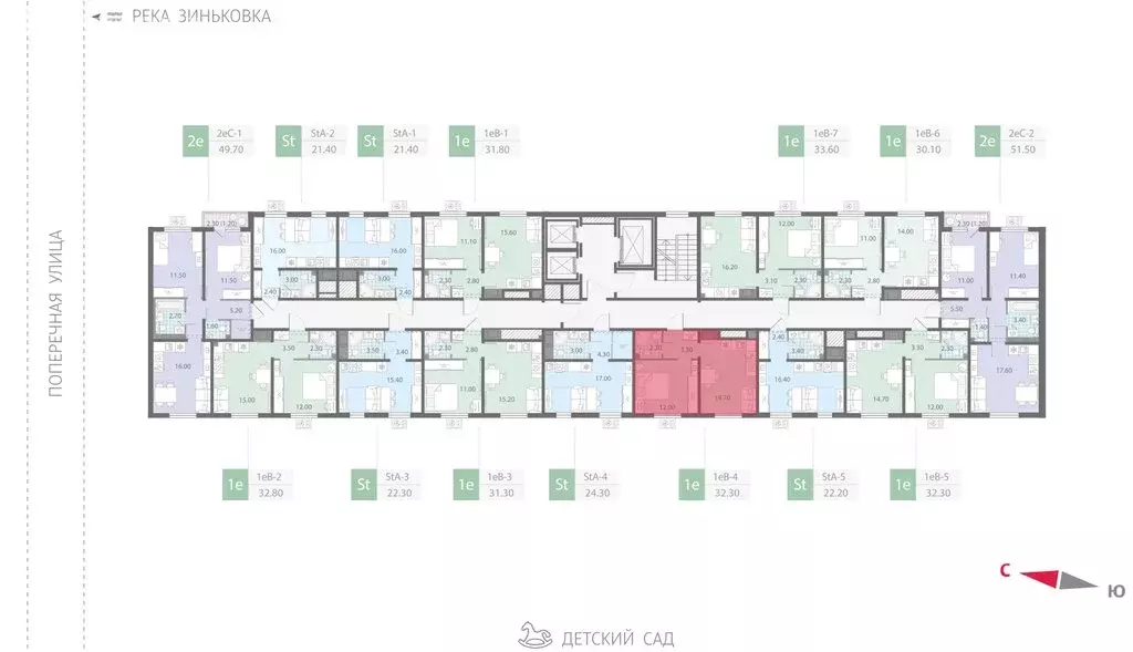 1-комнатная квартира: Ленинградская область, Всеволожское городское ... - Фото 2