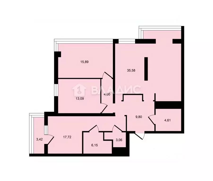 3-к кв. Рязанская область, Рязань Касимовское ш., 8к1 (109.5 м) - Фото 1