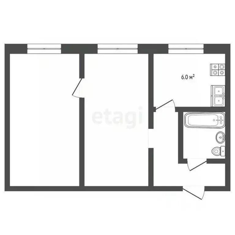 2-к кв. Московская область, Раменский муниципальный округ, с. ... - Фото 2