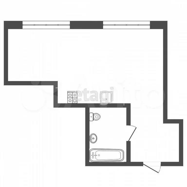 Квартира-студия, 30,7 м, 5/21 эт. - Фото 0