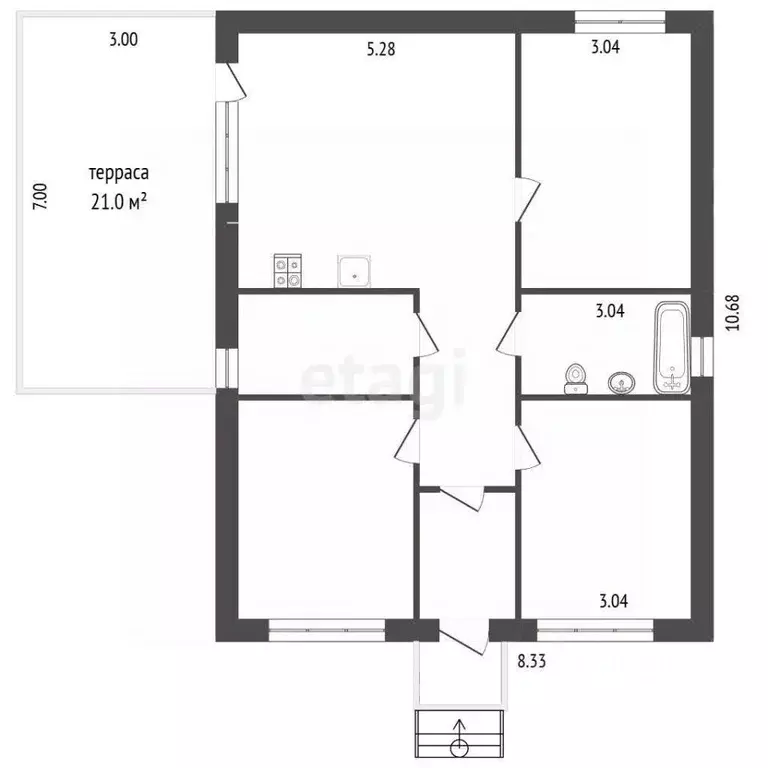 Дом в Ростовская область, Аксайский район, Щепкинское с/пос, пос. ... - Фото 2