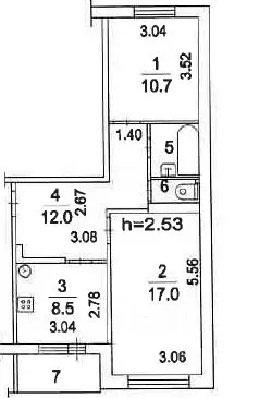 2-к кв. Московская область, Люберцы городской округ, д. Островцы ул. ... - Фото 2