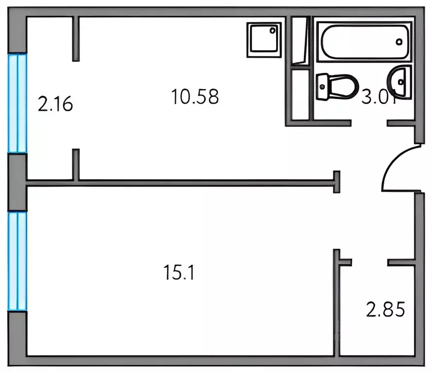 1-к кв. Московская область, Красногорск городской округ, д. Глухово ... - Фото 2