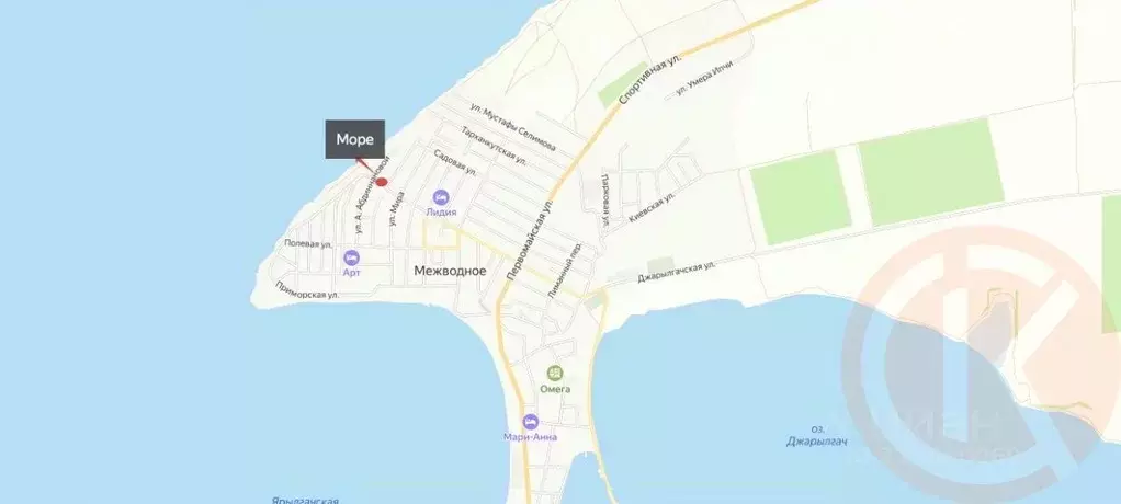 Участок в Крым, Черноморский район, с. Межводное ул. Морская (4.8 ... - Фото 1