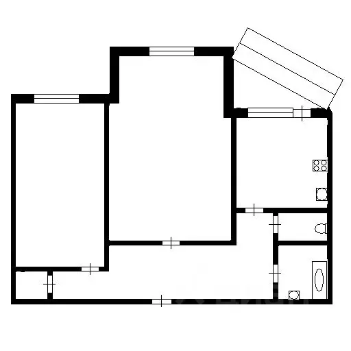 2-к кв. Ханты-Мансийский АО, Сургут ул. Губкина, 23 (62.1 м) - Фото 1