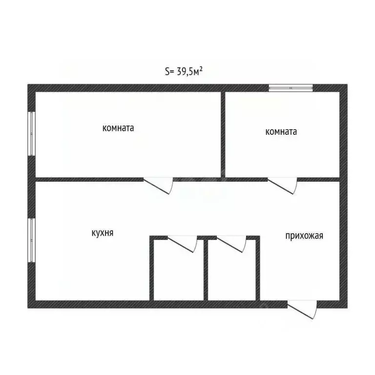 2-к кв. Брянская область, Брянский район, с. Глинищево ул. Садовая, 21 ... - Фото 1