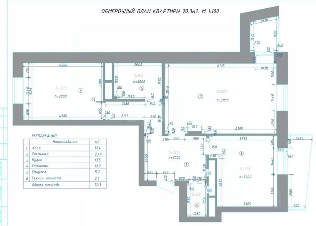 2-к кв. Татарстан, Казань ул. Абубекира Терегулова, 10А (70.3 м) - Фото 2
