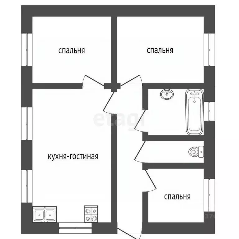 Дом в Тюменская область, Тобольск ул. Монтажников, 5 (182 м) - Фото 1