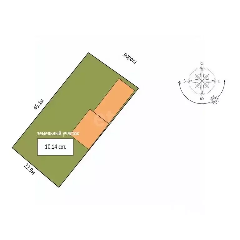 Дом в Крым, Сакский район, с. Орехово ул. Звездная (101 м) - Фото 1