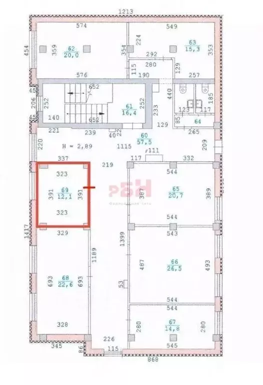 Офис в Свердловская область, Екатеринбург ул. Пушкина, 5 (12 м) - Фото 2
