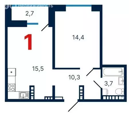 1-комнатная квартира: Екатеринбург, улица Щербакова, 150 (46.7 м) - Фото 0