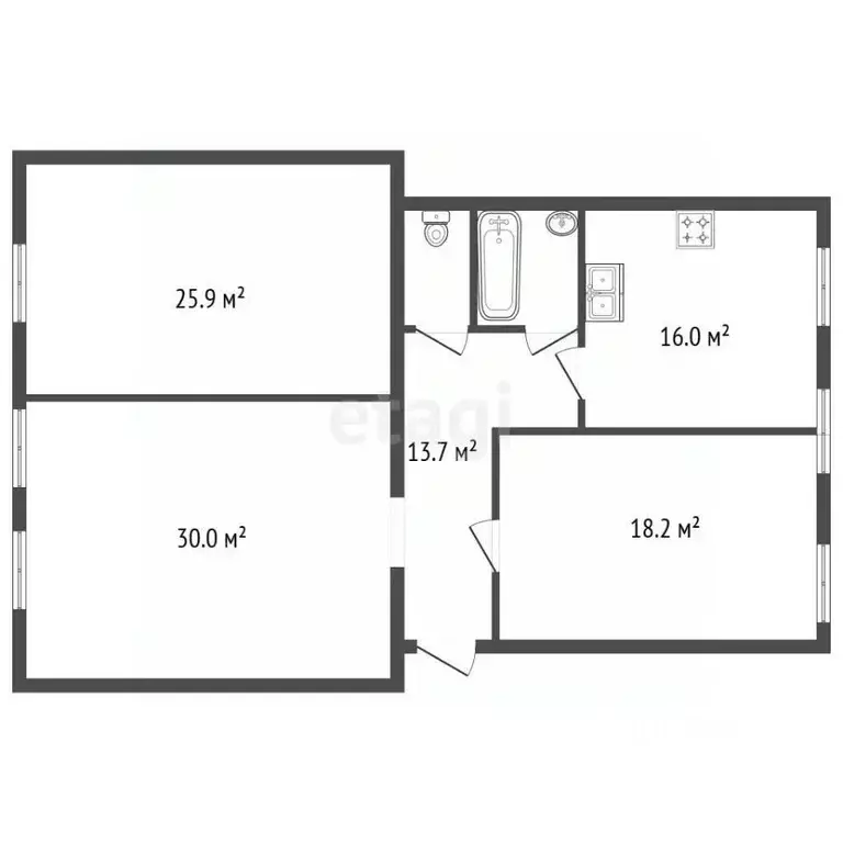 3-к кв. Санкт-Петербург Дегтярная ул., 20/25 (113.8 м) - Фото 2