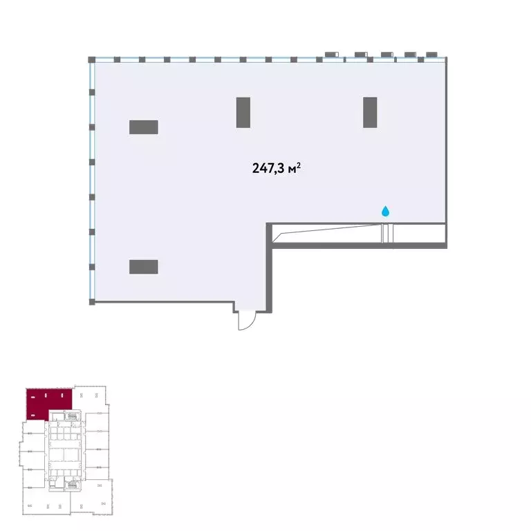 Офис (247.3 м) - Фото 1