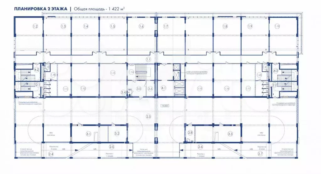 Бизнес-центр с торговыми помещениями, 12 000 кв.м, open-space - Фото 1