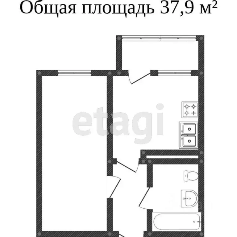 1-к кв. Краснодарский край, Краснодар ул. Красных Партизан, 1/4к11 ... - Фото 1