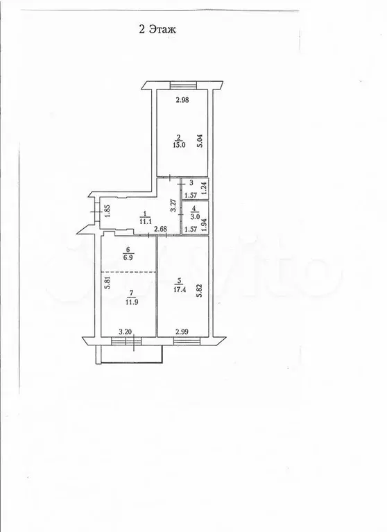 3-к. квартира, 67 м, 2/16 эт. - Фото 0