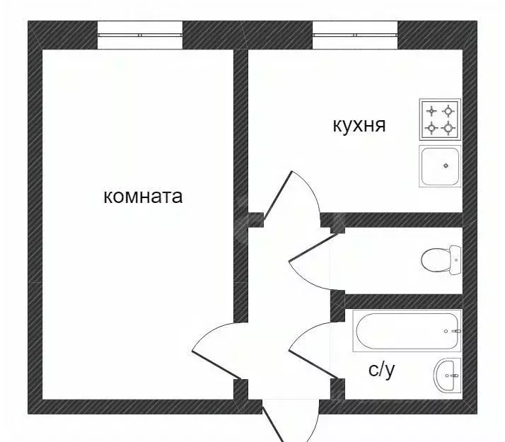 1-к кв. Тюменская область, Исетский муниципальный округ, пос. ... - Фото 2