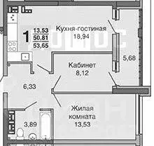 2-к кв. Свердловская область, Екатеринбург ул. Московская, 192 (50.2 ... - Фото 1