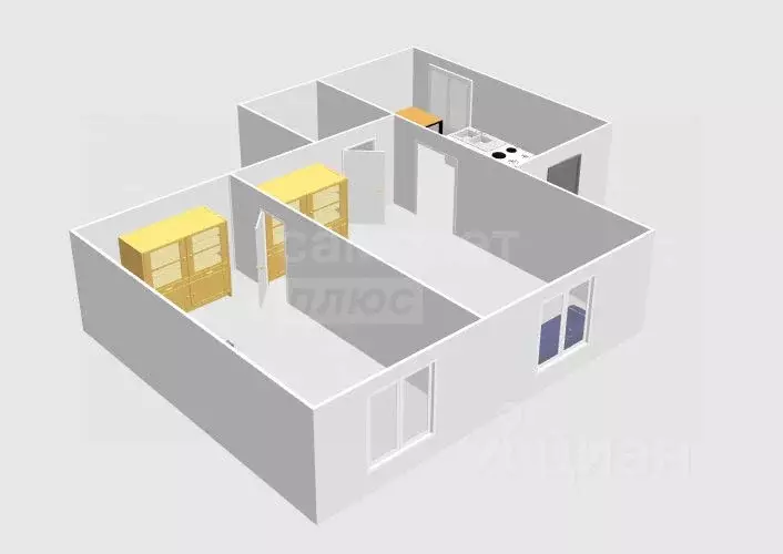 2-к кв. Оренбургская область, Оренбург ул. 9 Января, 24 (25.0 м) - Фото 1
