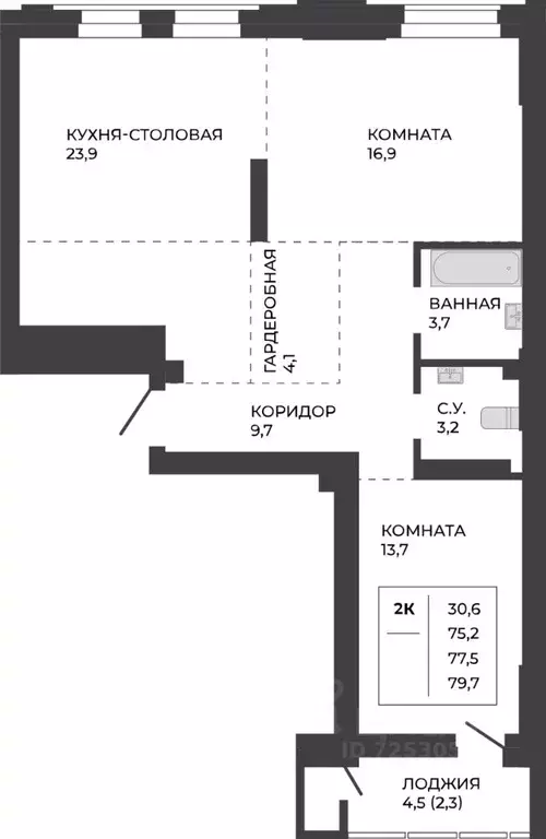 2-к кв. Алтайский край, Барнаул тракт Павловский, 251Б (77.5 м) - Фото 1