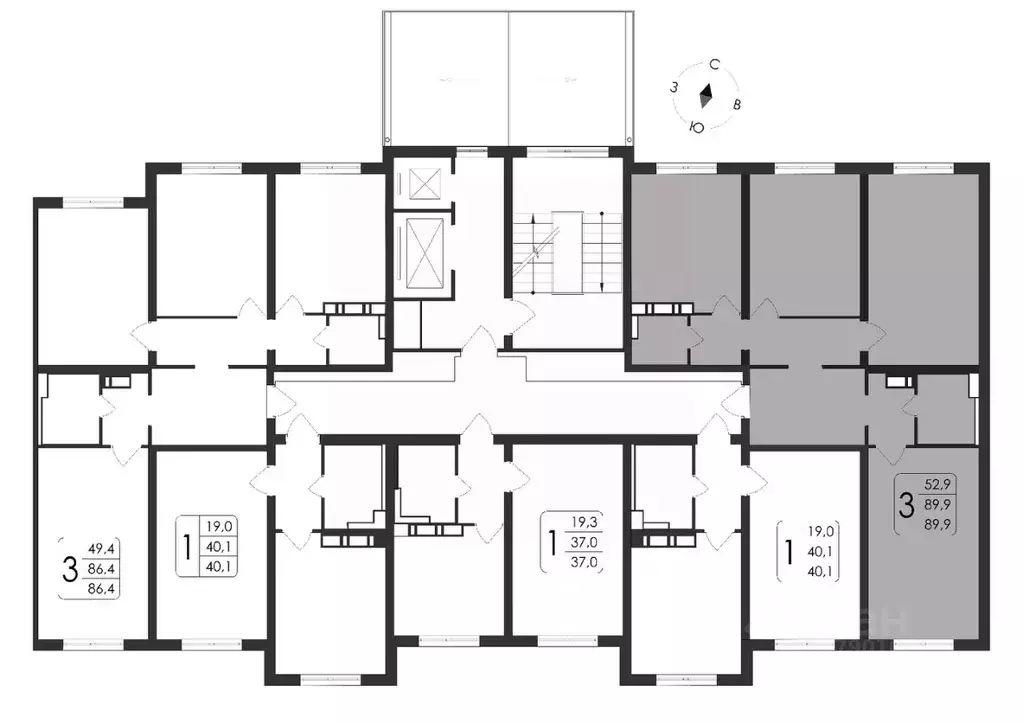 3-к кв. Воронежская область, Воронеж ул. Шишкова, 140Б/21 (89.9 м) - Фото 1