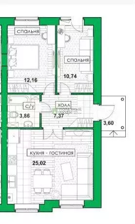 Таунхаус 63 м на участке 3 сот. - Фото 0