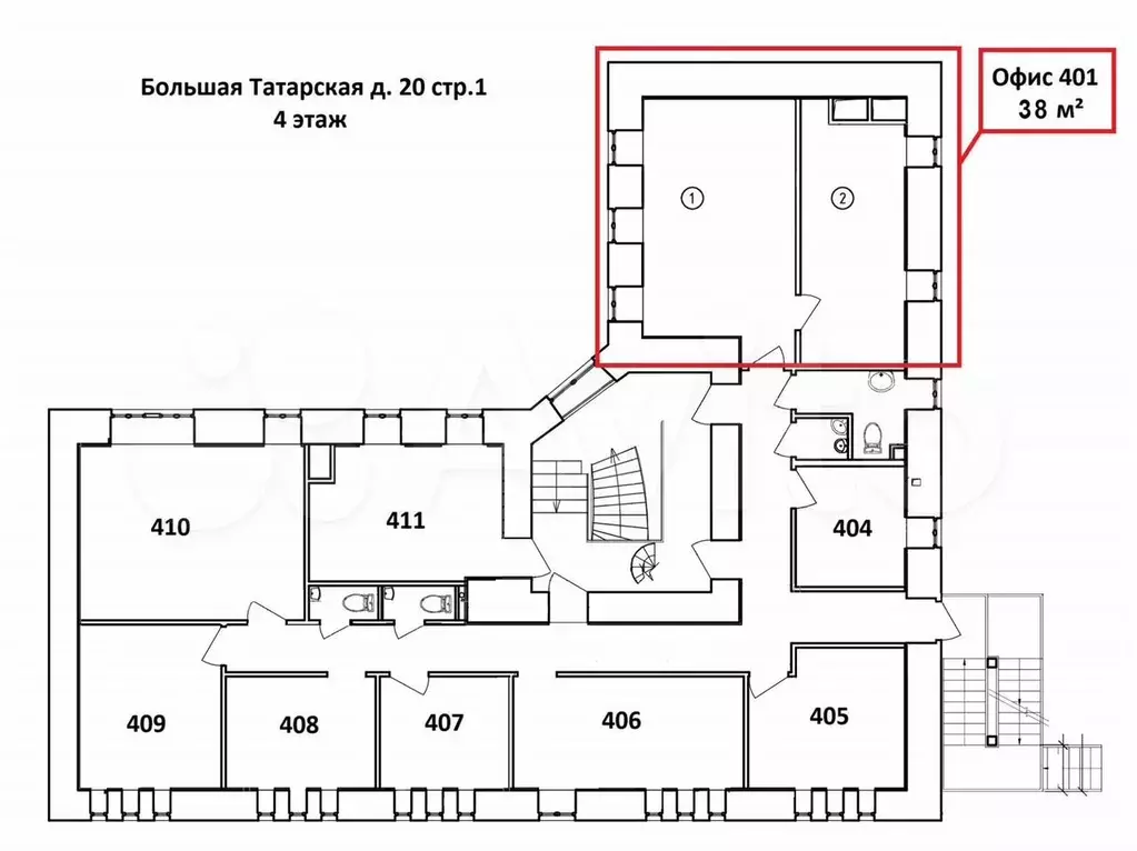 Офис, 38 м - Фото 0