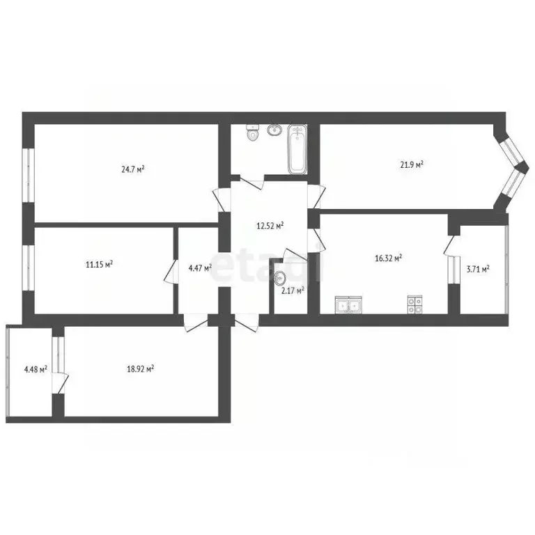 4-к кв. Орловская область, Орел ул. Панчука, 83А (127.0 м) - Фото 2