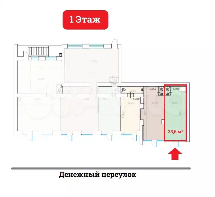 Аренда Помещения у м.Смоленская - 33,8 м - Фото 0