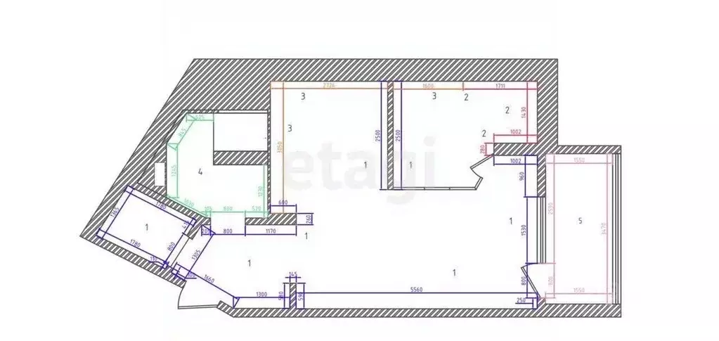 Студия Татарстан, Казань ул. Оренбургский Тракт, 8Д (43.7 м) - Фото 2