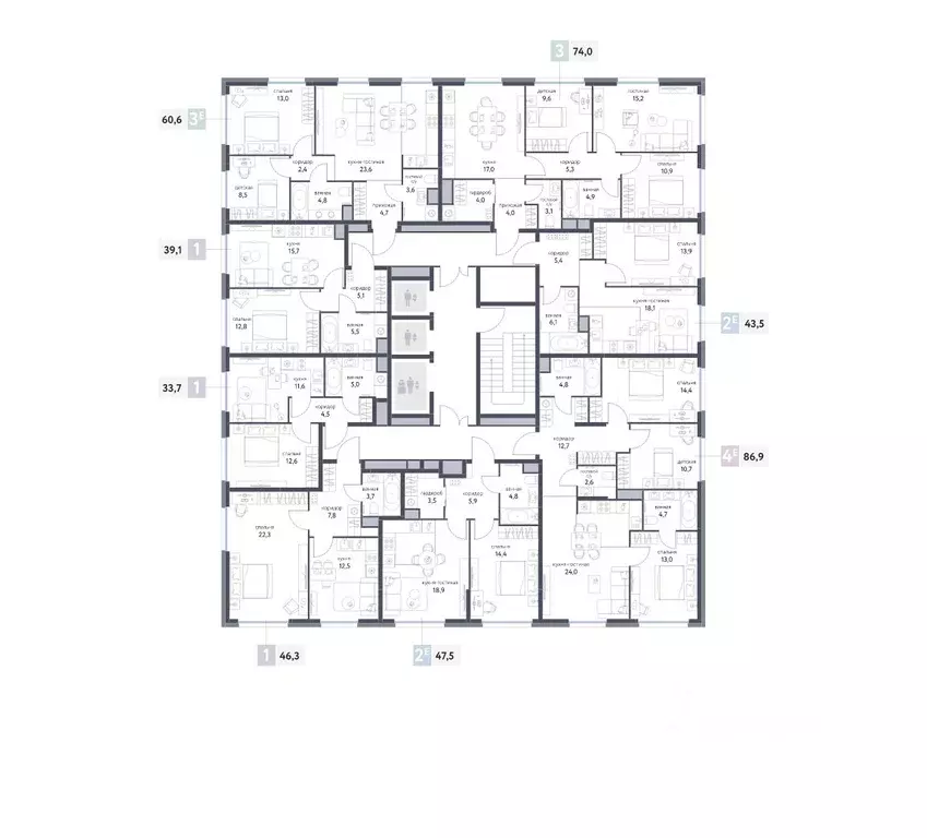 2-к кв. Москва Сиреневый парк жилой комплекс (43.4 м) - Фото 1