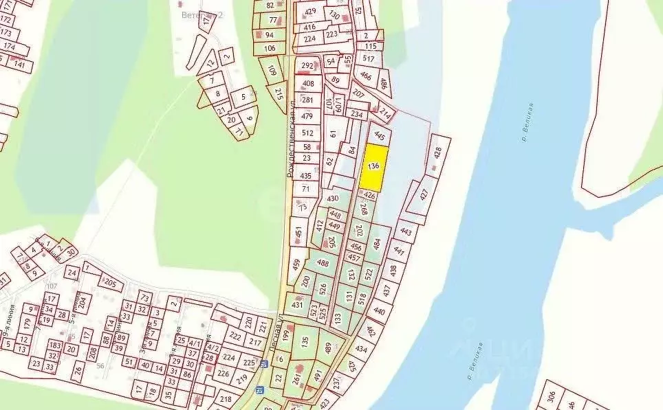 Участок в Псковская область, Псковский район, Тямшанская волость, д. ... - Фото 1