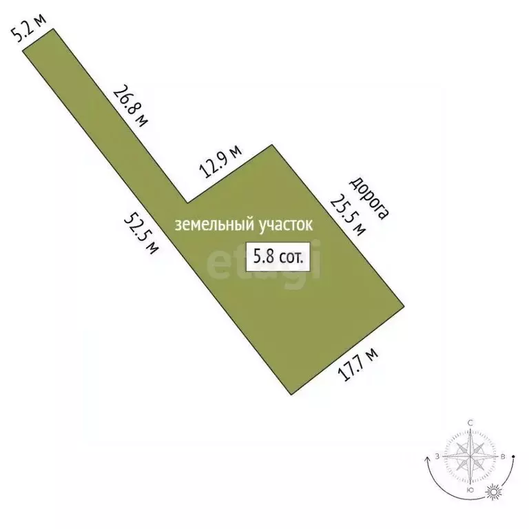 Участок в Владимирская область, Киржач Красноармейская ул., 25 (5.6 ... - Фото 1