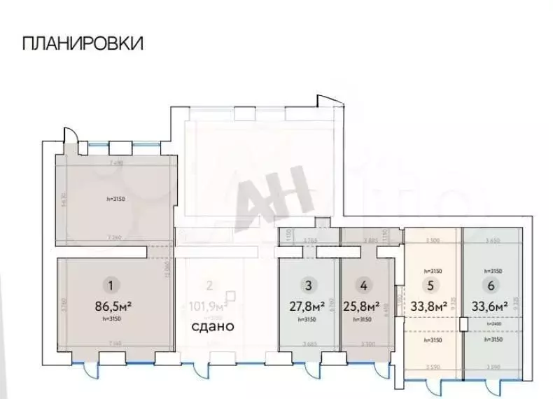 Аренда (ПСН) пл. 33.8 м2 м. Смоленская в цао в - Фото 0