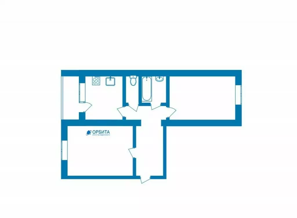 2-комнатная квартира: Тюмень, улица Шишкова, 82А (49.7 м) - Фото 1