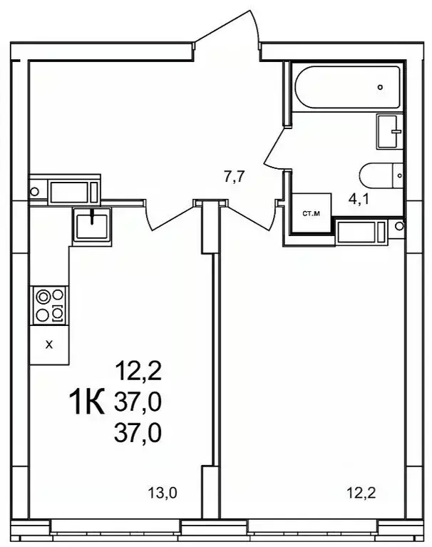 1-к кв. Нижегородская область, Нижний Новгород д. Анкудиновка, КМ ... - Фото 0